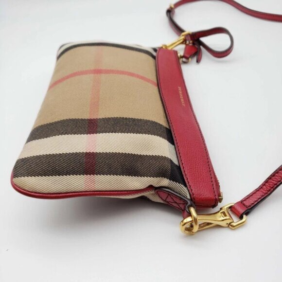 Burberry House Check Derby Peyton Crossbody Clutch Bag 370-081323 - Picture 3 of 11